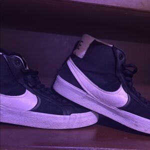 Nike Black and White High-Top Sneakers